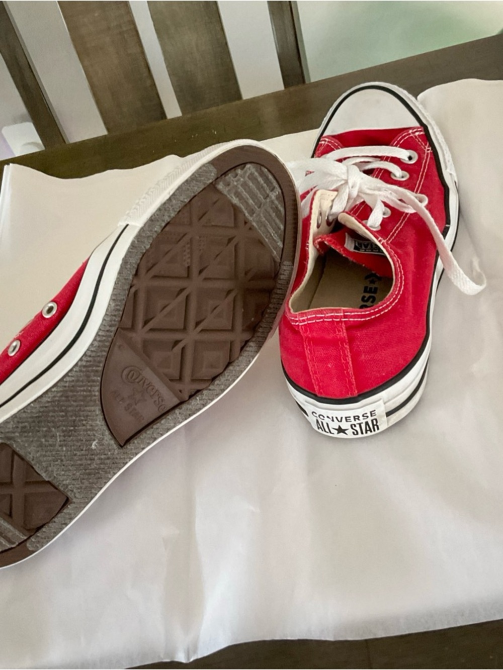 Converse All stars Red Pattern women size 8 - Picture 12 of 12